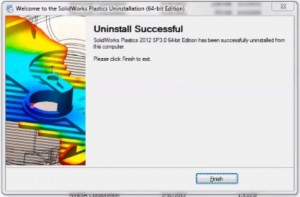 SolidWorks 2013 Uninstall Successful